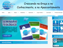 Tablet Screenshot of insjesuscristo.com.br